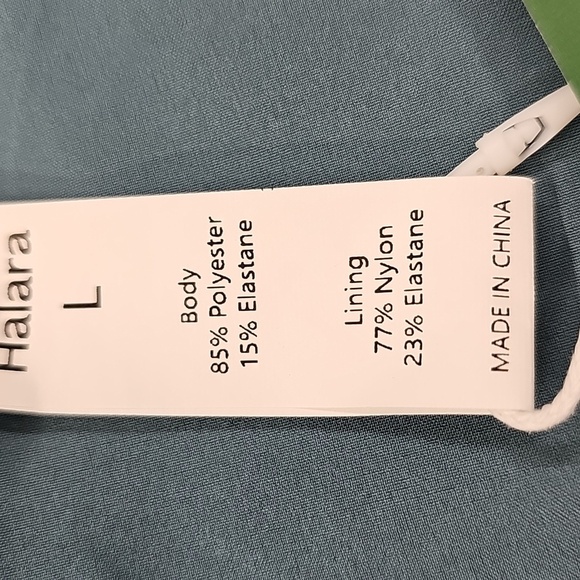 Halara Breezeful Dress Stone Blue Pockets High Low Size Large 12/14 New W Tag - Picture 6 of 10